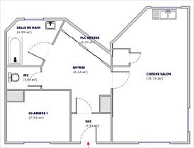 Appartement - LANSLEVILLARD - APPARTEMENT 4 PERSONNES - 34.76 M²