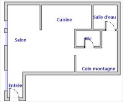 Appartement - LANSLEVILLARD - APPARTEMENT 4 PERSONNES - 26.38 M²