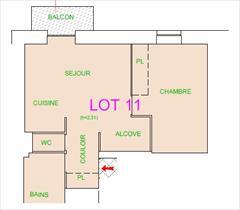 Appartement - LANSLEBOURG - APPARTEMENT AU COEUR DU VILLAGE - 43.49 M²