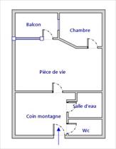 Appartement - TERMIGNON - APPARTEMENT 6 PERSONNES - 30.88 M²